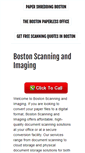 Mobile Screenshot of bostondocumentscanning.com